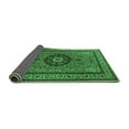 thumbnail image 2 of Ahgly Company Indoor Square Medallion Emerald Green Traditional Area Rugs, 3' Square, 2 of 4