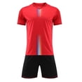 thumbnail image 4 of Iyufng 2 Pieces Sports Outfit, Summer Printed Soccer Jersey and Shorts Set,Boys and Girls, 4 of 5
