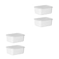 thumbnail image 1 of Contenedores de almacenamiento de alimentos Wosthever grado alimenticio apilables Blanco lechoso 2 piezas, 1 of 6