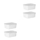 thumbnail image 3 of Naiovety Contenedores de almacenamiento transparentes - Fácil organización Tapa transparente Grado alimenticio Apilable Blanco lechoso 2 Blanco lechoso 2 piezas 2Conjunto, 3 of 6