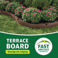 thumbnail image 2 of Tabla para terraza Garden Edging Master Mark, color marrón, 10 cm x 12 m, con estacas, 2 of 8
