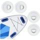 thumbnail image 1 of Piezas Parche de Almohadilla de Anillo en D Kayak Redondo Anillo en D Hebilla de Cuerda Almacenamiento Marino Bucles Bungee Gancho Tabla de Surf Accesorios para Barcos de Pesca para Bote Inflable, 1 of 5