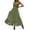 Army Green, variant on Women's Boho Floral Long Maxi Party Dress Summer Wedding Guest Off The Shoulder V Neck Loose Flowy Dresses Pleated Elegant Dresses for Women