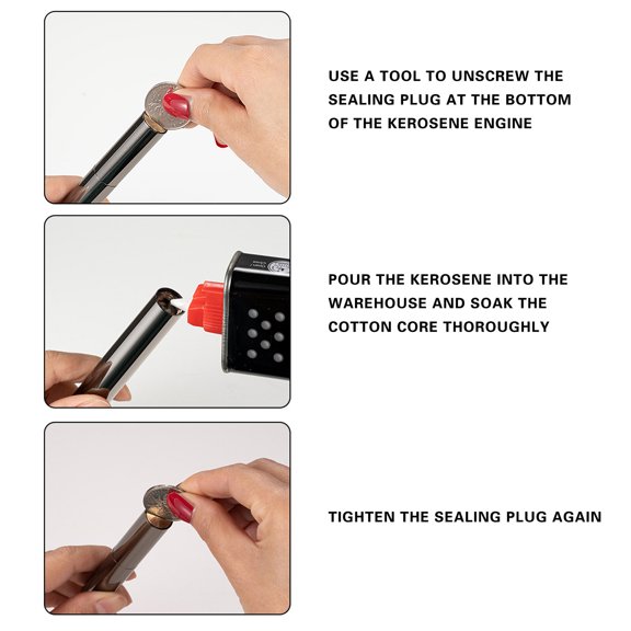 Blasgw Creative Oil Electric Dual Grinding Wheel Kerosene Lighter Lighter White