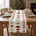 thumbnail image 4 of Cififendec Christmas Snowflake Printed Table Runner, 72"×13", Festive Decorative Table Runner for Dining Table Xmas Family Gathering, 4 of 5