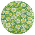 thumbnail image 3 of Floral Colorful Flower Round Small Area Rug, Print Non Slip Washable Floor Mat, Soft Throw Rug for Living Room, Powder Room Entryway, Bathroom, Bedside, 3 of 6