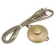 thumbnail image 1 of Interruptor de pedal redondo Uxcell con botón de presión de nylon dorado 1 pieza, 1 of 6