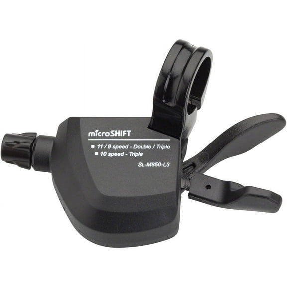 microSHIFT MarvoLT Left Trigger Shifter, Triple, Alloy Lever, Shimano Compatible