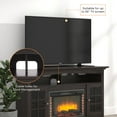 thumbnail image 4 of Fireplace TV Stand for up to 59" TV,Entertainment Center with 28'' Fireplace, Media Console Cabinets Adjustable Shelves, 4 of 11