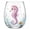 Seahorse, variant on STIJGGN Clear Glass Cups, Ocean Animal Pink Cartoon Seahorse Pumpkin Artisan Glassware Collection, Novelty Ocean Drinking Stemless Wine Glasses, Summer Holiday Gift for Friends Family