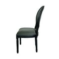 thumbnail image 5 of GDF Studio Babbs Indoor Traditional Fabric Dining Chairs, Dark Gray, 5 of 12