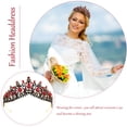thumbnail image 4 of MasteelfCA Wedding Rhinestone Crown Tiara Delicate Beautiful Party Supply Rhinestone Crown, 4 of 7