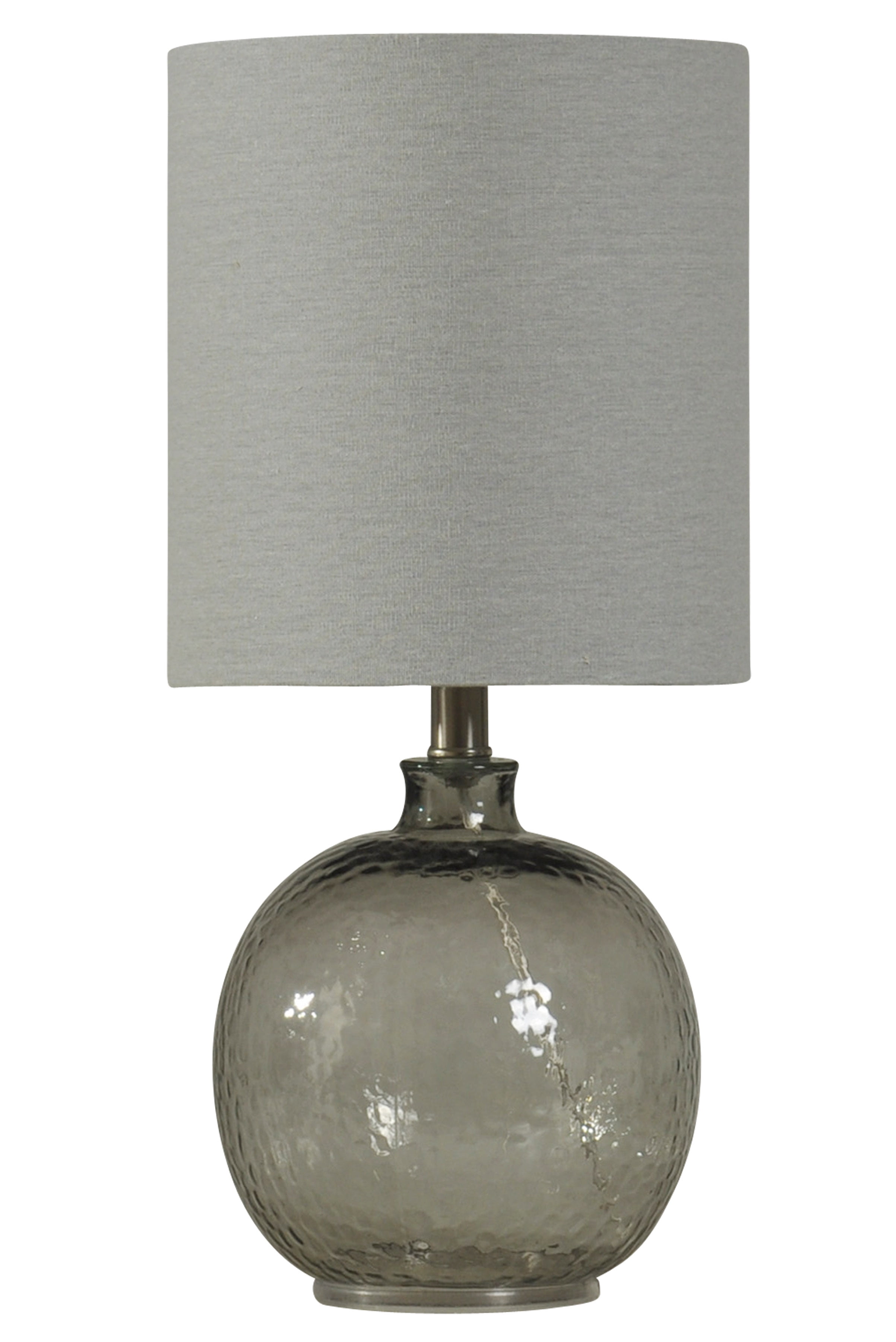 GwG Outlet Mini Spanish Glass Ball Table Lamp in Smoke Finish Walmart