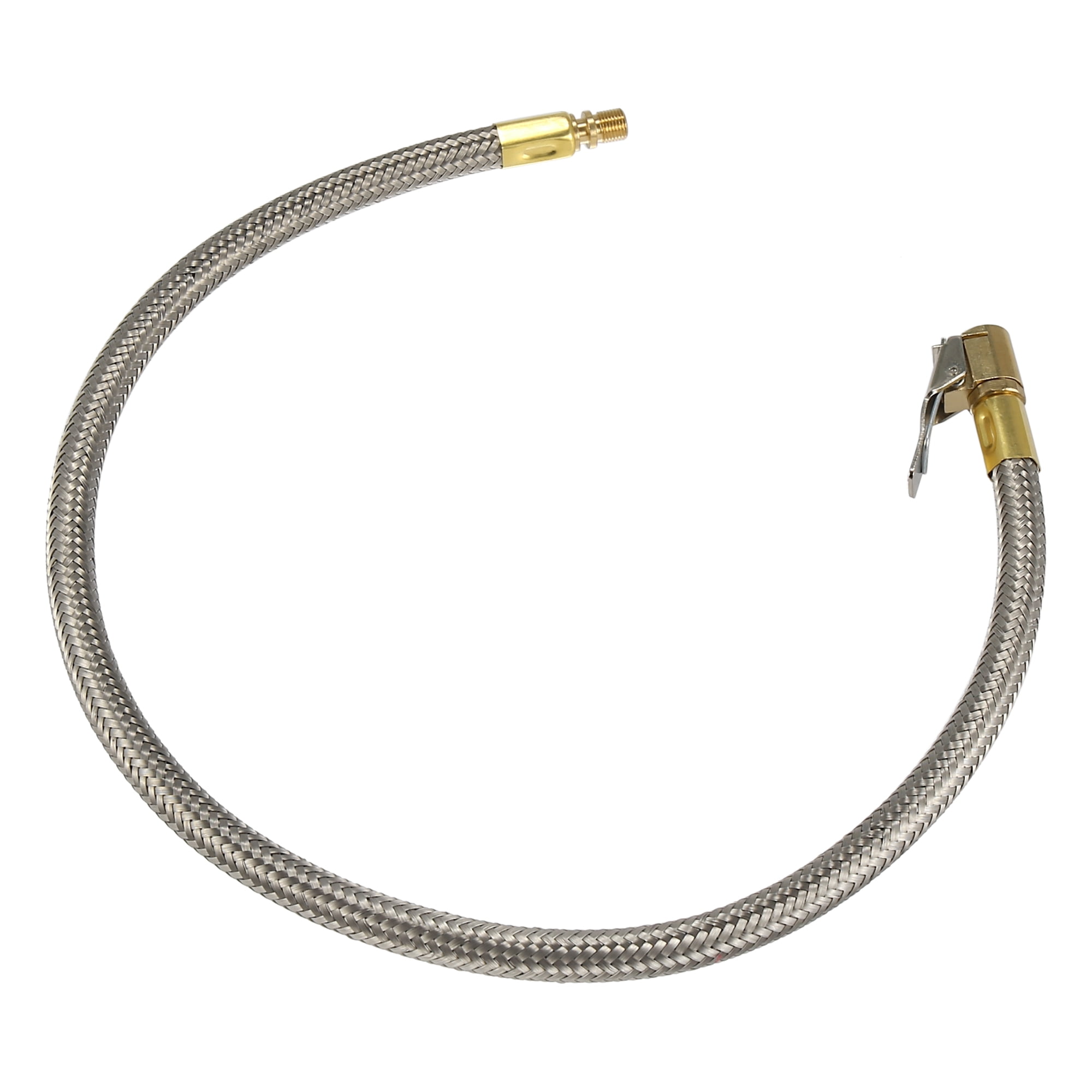Unique Bargains Flexible Stainless Tire Valve Air Chuck Inflator Adapter 19.69"
