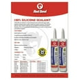 thumbnail image 3 of Red Devil 0820 100% Silicone Architectural Grade RTV Sealant, A Water-Resistant Adhesive for Interior and Exterior Use, 2.8 oz. Tube, Clear, 12-Pack, 3 of 3