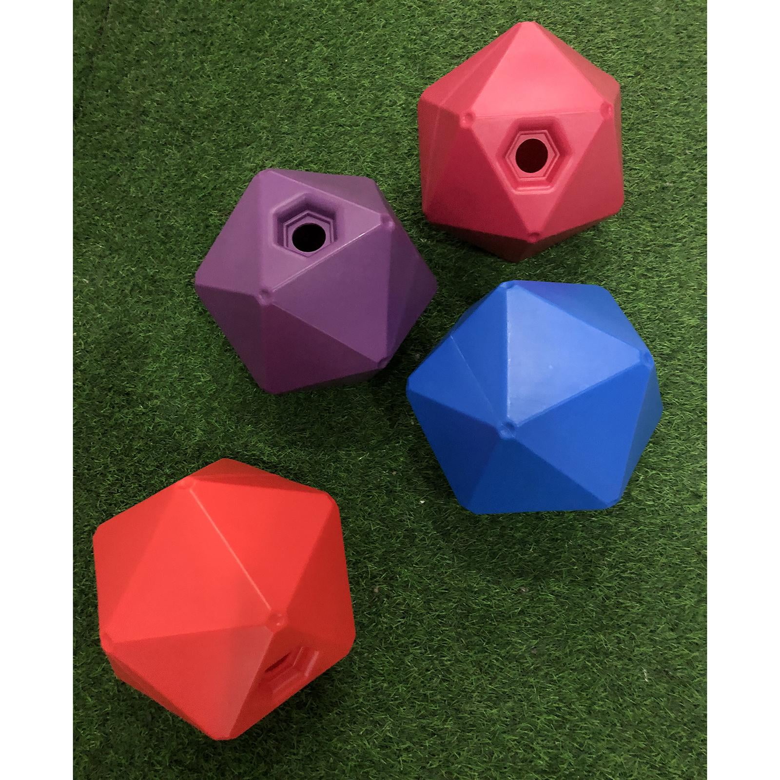 Tough Plastic Hexagonal Kick Drip-Feed Refillable Horse Stable Toy Treat Ball 