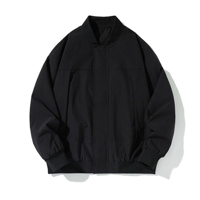 Yusimy Men's Hooded Zip-Up Sweatshirt Jacket Solid Color Block Design Full-Zip Front Urban Street Casual Outerwear