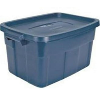 Rubbermaid Roughneck 18 Gal. Storage Box, Dark Indigo Metallic