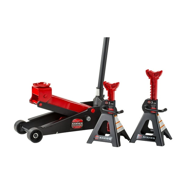 Banner B630JS 3 Ton Garage Jack Combo with 3 Ton Jack Stands Walmart