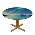 thumbnail image 3 of Nawypu  Sea Horizon Starry Night Round Fitted Tablecloth, Waterproof Round Table Cloth with Elastic Edged Washable Table Cover for Indoor Outdoor  Tables, 3 of 7