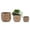 Antique Bronze, variant on S-HOME Set of 3 Antique Bronze Ceramic Planters, 14" 11" 8" Modern Flower Pots for Indoor/Outdoor