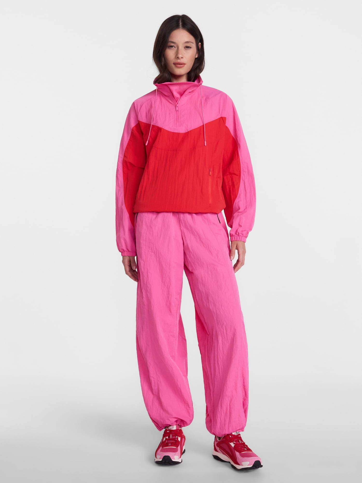 Avia Women's Nylon Balloon Pants, 31" Inseam, Sizes XS-XL