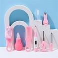 thumbnail image 6 of Baby Grooming Kit,Bexikou Pink 8Pcs Newborn Baby Care Accessories with Zipper Box, Baby Hair Nail Thermometer Care Set, Baby Healthcare Set for Newborn Infant, Toddler Girls & Boys, 6 of 8
