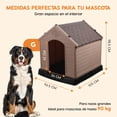 thumbnail image 3 of Casa para Mascotas Berlín Poli Pets Grande Café 105×96.5×98.5 cm, 3 of 7