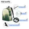 thumbnail image 4 of Picia Fog Forest Printed Canvas Daypack - Stylish and Durable Vintage Compact Backpack - Class, Work, Travel, or Laptop Bookbag,Organized Compartments-Small, 4 of 6