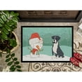 thumbnail image 3 of Black Boxer and Snowman Christmas Door Mat, 3 of 4