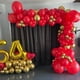 thumbnail image 4 of Kit de guirnalda de globos de látex rojo y dorado, 120 piezas de diferentes tamaños en pulgadas, globo de confeti y oro metálico rojo mate para compromiso, San Valentín, espectáculo nupcial, 4 of 5