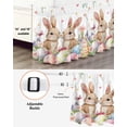thumbnail image 3 of Spring Bunny Easter Bed Skirt King Size, Floral Botanical Colorful Eggs Wrap Around Bed Skirting with Adjustable Elastic Strap, Dust Ruffle Pleated Bedskirts 16 Inch Drop for Bedroom King Beds, 3 of 9
