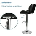 thumbnail image 5 of ARTETHYS Bar Chairs Set of 2 PU Leather Barstools Adjustable Height Swivel 360 Degrees Black, 5 of 16