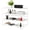 White Color, variant on YOYTOO Desk Shelf Organizer, 3 Tier Desktop Organizers Storage Shelves Tabletop Bookshelf for Home Office, White