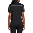 thumbnail image 5 of Mafoose Women's Silk Touch Performance Colorblock Stripe Polo Black/ Steel Grey X-Small, 5 of 5