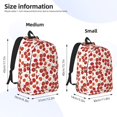thumbnail image 2 of Disketp Tomato Mochila de Lona Estampada, Mochila Escolar de Viaje Ligera para Estudiantes y Portátil-Medium, 2 of 5