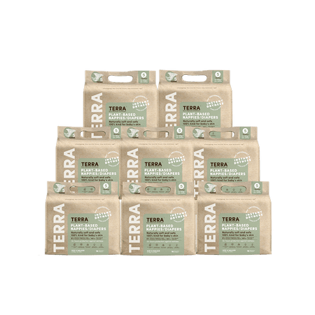 (Pack of 8) Terra Organics Diapers Size 5 Walker 16 Each
