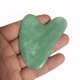 thumbnail image 4 of Herramienta facial Gua Sha ShuxiuWang tablero de guasha de piedra de Jade natural verde, 4 of 5