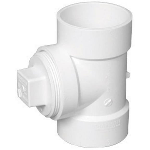 Charlotte Pipe & Foundry PVC00444X1000A PVC-Dwv Cleanout Tee  3 in.