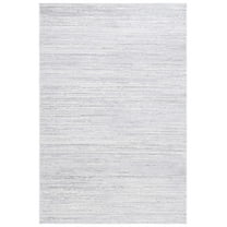 SAFAVIEH Hanna Trinity Striped Area Rug, Ivory/Light Grey, 8' x 10'