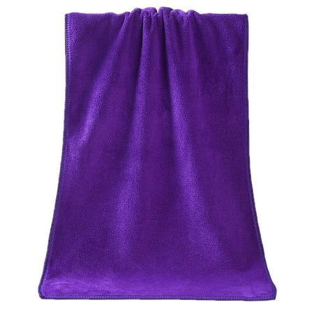 

YUEHAO 1PC Towel Shower Absorbent Superfine Fiber Soft Comfortable Towel 75*35CM 170g Microfiber Purple