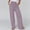 Purple, variant on Patlollav Womens Casual Solid Color Elastic Loose Pants Straight Wide Leg Trousers Pants with Pocket