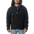 thumbnail image 2 of Men's Ultra Soft Sherpa Lined Hoodie - Full Zip Fleece Lining Winter Sweatshirts M-5XL, 2 of 7