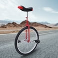 thumbnail image 3 of Denest 24" Unicycle with Thickened Steel Pipe Adjustable Seat Sports Wheel Unicycle, 3 of 20