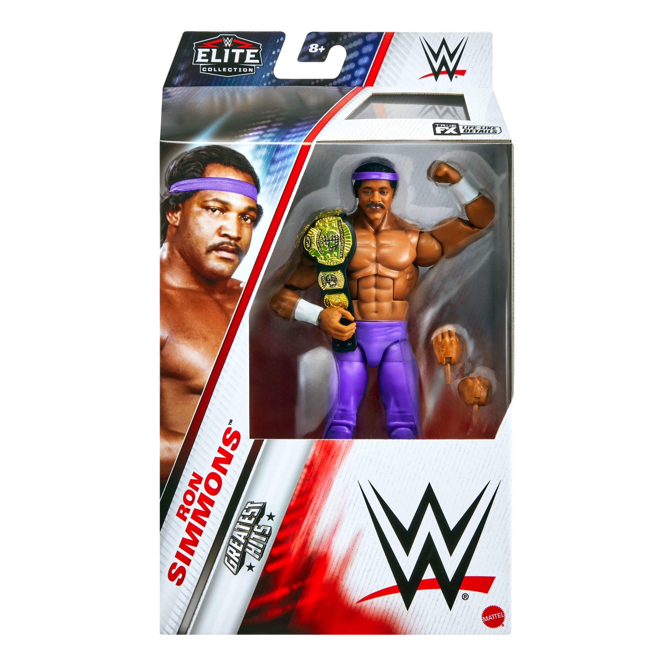 WWE Elite Ron SImmons Action Figure, Greatest Hits 6-inch Collectible with Articulation & Accessories