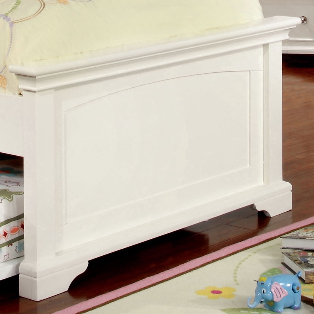 Furniture of America Pressly Youth Design White Bed, Full