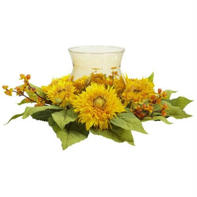 Arrangement de Fleurs de Soie de Tournesol Doré en Soie