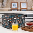 thumbnail image 6 of Pofeuu Coffee Lover Print Print Toaster Cover 4 Slice, Bread Dust Cover & Fingerprint Protection, Kitchen Small Appliance Covers(Toaster Cover), 6 of 7