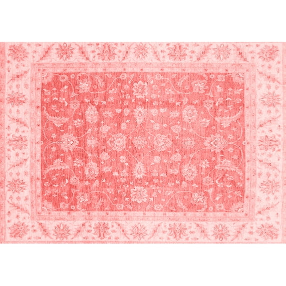 Ahgly Company Indoor Rectangle Oriental Red Traditional Area Rugs, 4' x 6'