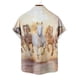 thumbnail image 5 of Mens Casual Manga Corta Botón Abajo Camisas Turndown Cuello Blusa de Impresión, Poliéster Ligero Top de la Moda para el Verano Al Aire Libre Y el Uso Diario, 5 of 6